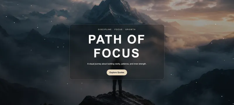 Parallax Path of Focus screenshot